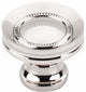 Button Faced Knob - Polished Nickel, TKM1325