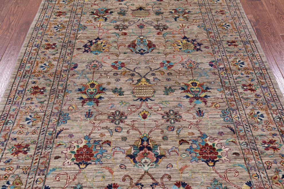 Persian Tabriz Hand Knotted Wool Rug 5' 8" X 7' 8" Q9812