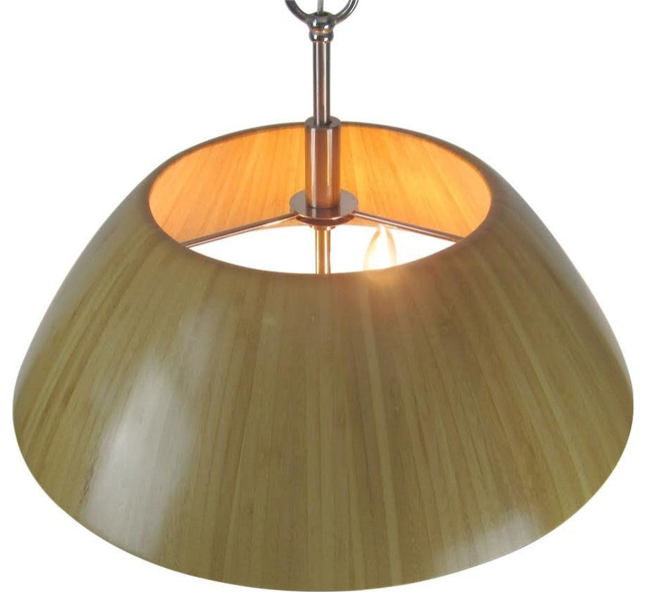 Sorg Bamboo 3-Light Pendant, Nickel, Pendant