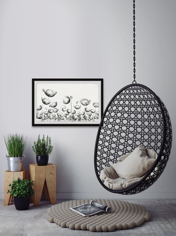 "Poppy Fields" Framed Painting Print, 30x20