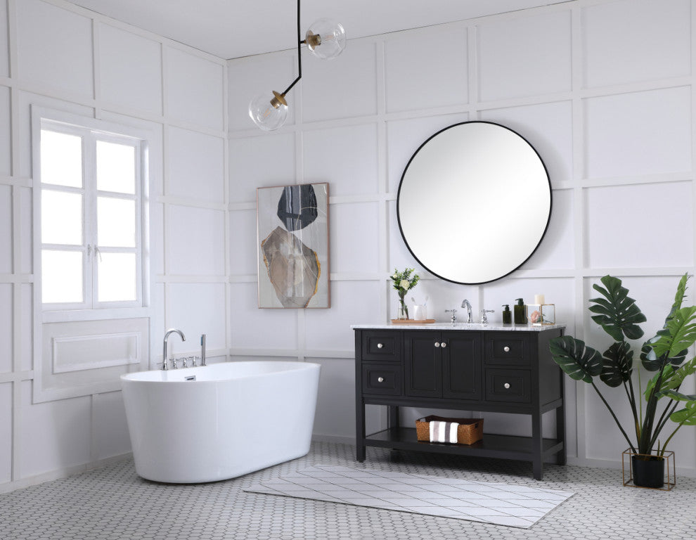 Matilda 48" Single Bathroom Vanity Set, Black