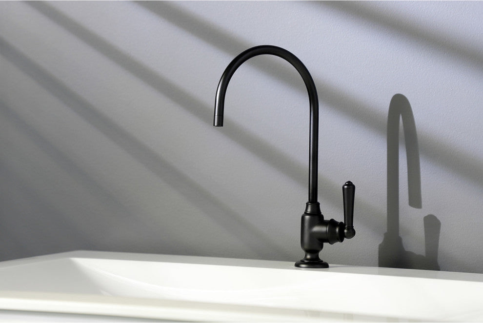 Kingston Brass Single-Handle Water Filtration Faucet, Matte Black