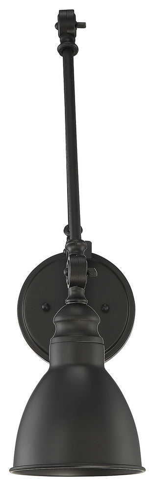 Dakota 1-Light Adjustable Sconce, Matte Black