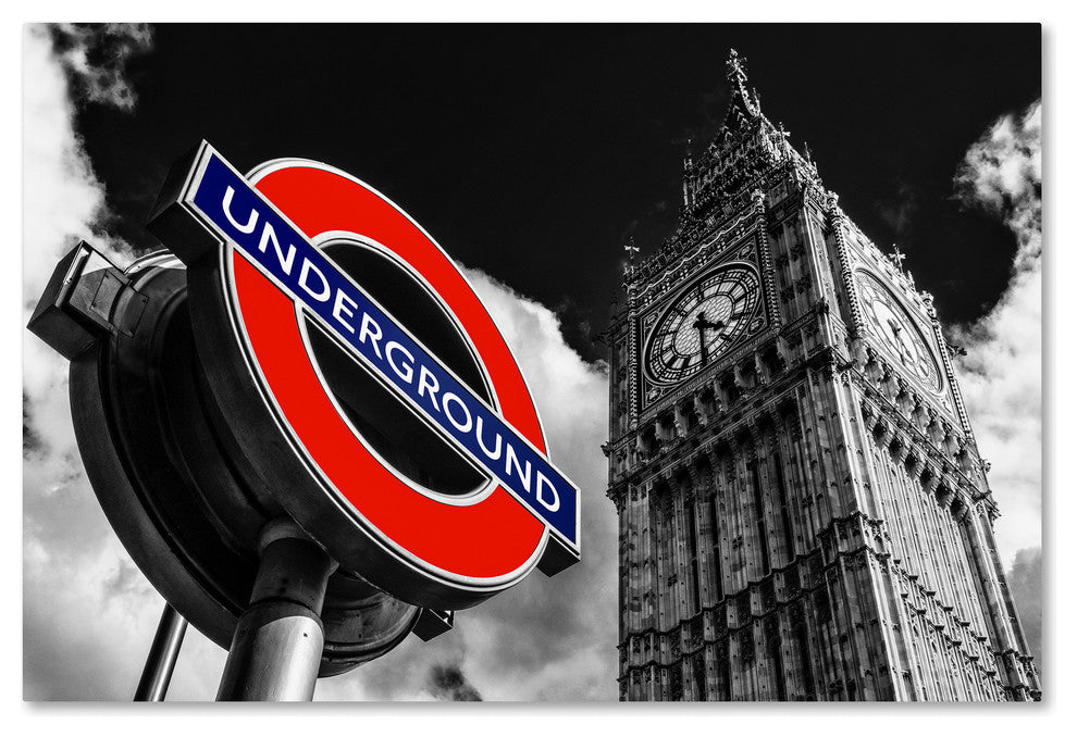 Philippe Hugonnard 'Underground London' Canvas Art, 32x22