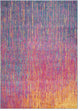 7 x 10 Rainbow Abstract Striations Area Rug