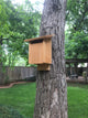 Bird House With Slotted Entry, Natural