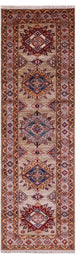 2' 8" X 9' 1" Runner Super Kazak Hand Knotted Wool Rug - Q12840