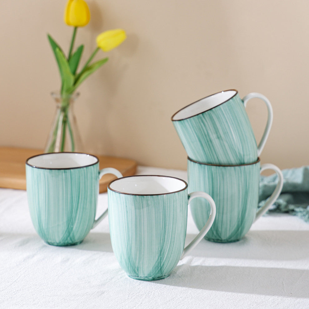 Stone Lain Esmeralda Porcelain 32 Piece Dinnerware Set, Light Green