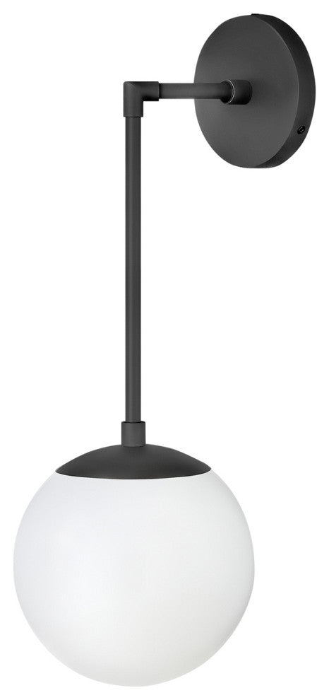 Hinkley Warby Single Light Sconce Black