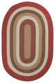 Colonial Mills Brooklyn BN79 Terracotta Indoor/Outdoor Area Rug, Oval 2'x10'