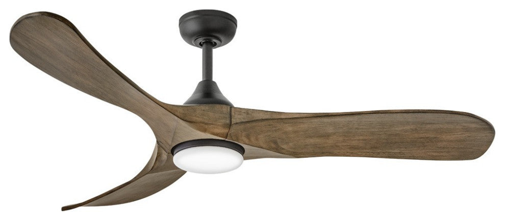 Swell Illuminated 56" LED Smart Fan in Matte Black