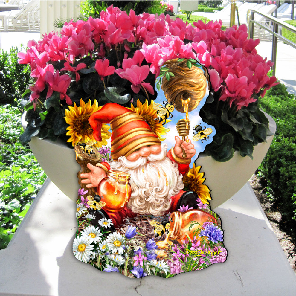 Honeycomb Dwarf Easter Door Decor