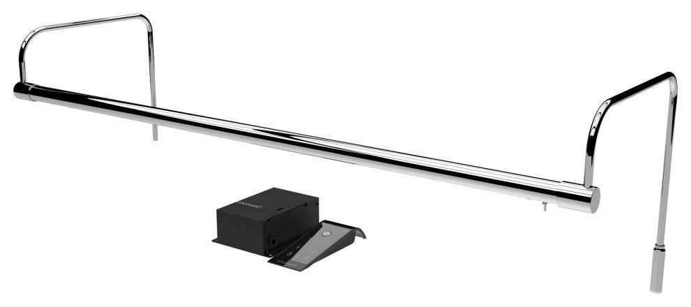 30" Tru-Slim Gallery Light, Chrome With Hard Wire Kit and Remote