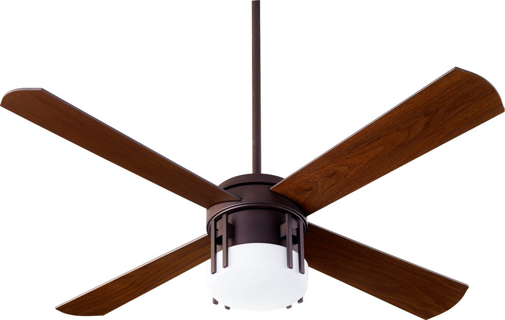 Mission 52" 4-Blade Ceiling Fan, Oiled Bronze