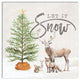 Let It Snow 12x12 Canvas Wall Art
