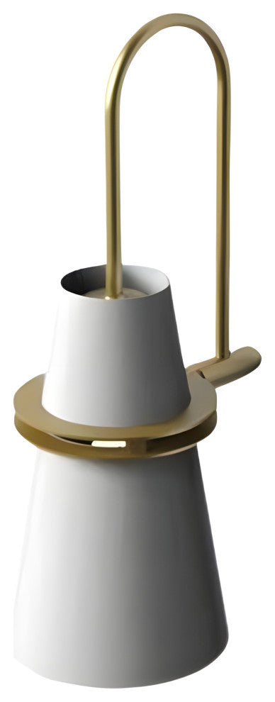 Kandersteg | Wall Lamp in the Shape of Truncated Cone, White