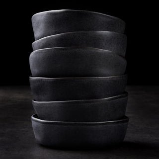Stone by Mercer Project Hekonda Debossed Stoneware 32 Piece Dinnerware Set, Gray