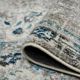 Montana Nieves Runner, Blue, 2'7" x 8', Medallion