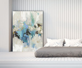 "Blue Silver I" Fine Art Giant Canvas Print, 54"x72"