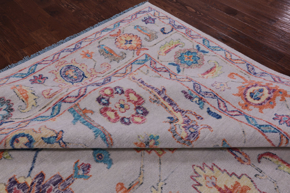 10' 4" X 13' 10" Turkish Oushak Handmade Wool Rug - Q16105