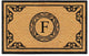 A1HC Hand-Crafted by Artisans Geneva Monogrammed Entry Doormat, 30"x48", F