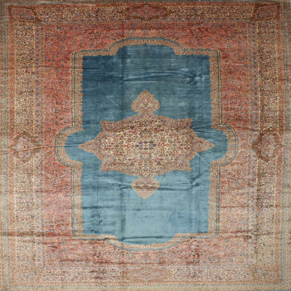 Ahgly Company Indoor Square Traditional Area Rugs, 5' Square