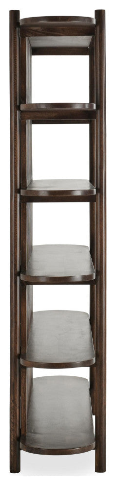 Redford 81" Mango Wood Mid-Century Modern Bookcase by Kosas Home