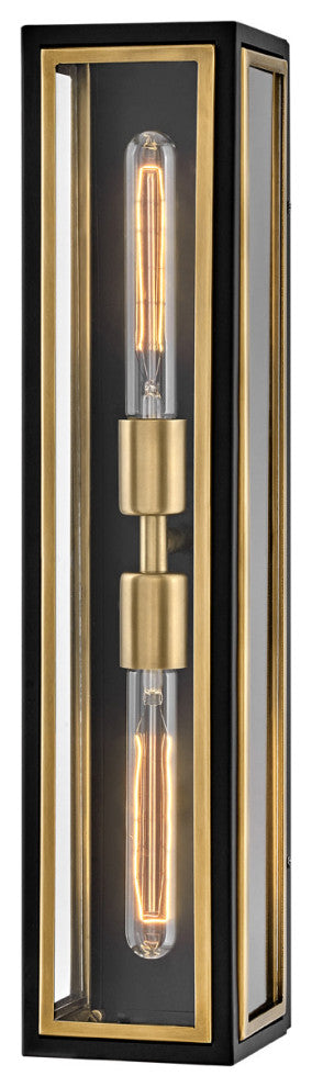 Hinkley Lighting 32980 Shaw 2 Light 14" Tall Wall Sconce - Black