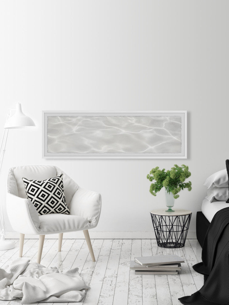 "Crystal Clear Water" Framed Painting Print, 30x10