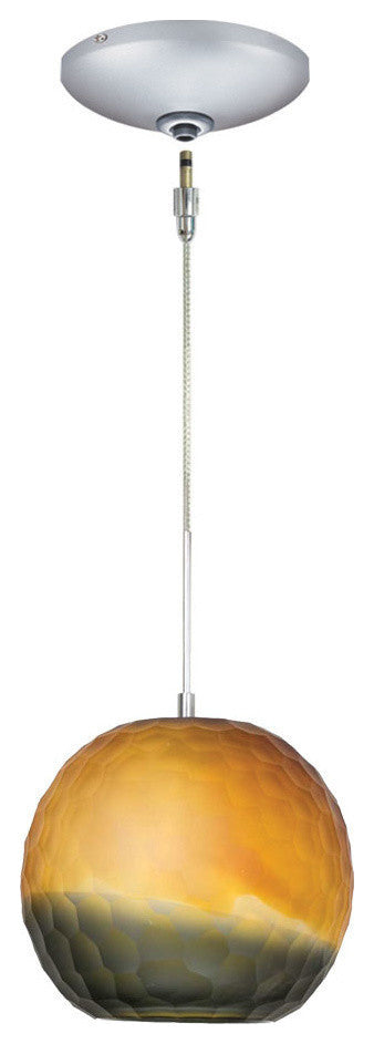 Light Low Voltage Pendant And Canopy Kit, Amber Bronze, Bronze Smoke Gradient Sa