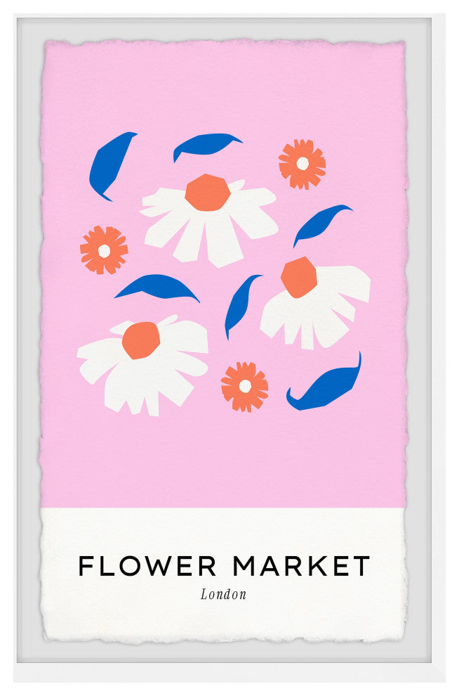 "London Flowers" Framed Painting Print, 8x12