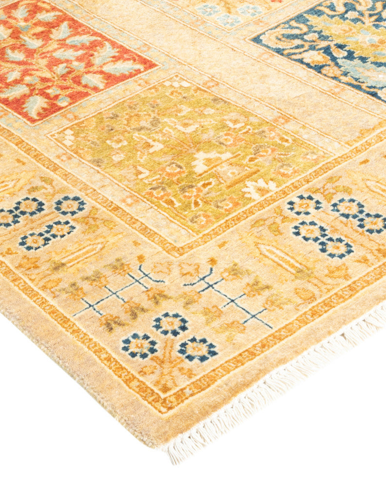 Davangere, One-of-a-Kind Hand-Knotted Area Rug Ivory, 2'7"x14'8"