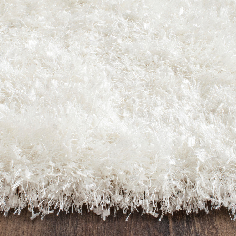 Safavieh Malibu Shag Collection MLS431 Rug, White, 10'' X 14''