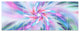 Exotic Light Blue Flower Petal Dance, Floral Canvas Art Print, 83"x32", 7 Panels