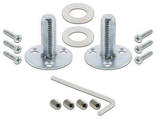 Double Studio Plate With New York Knob, Satin Nickel