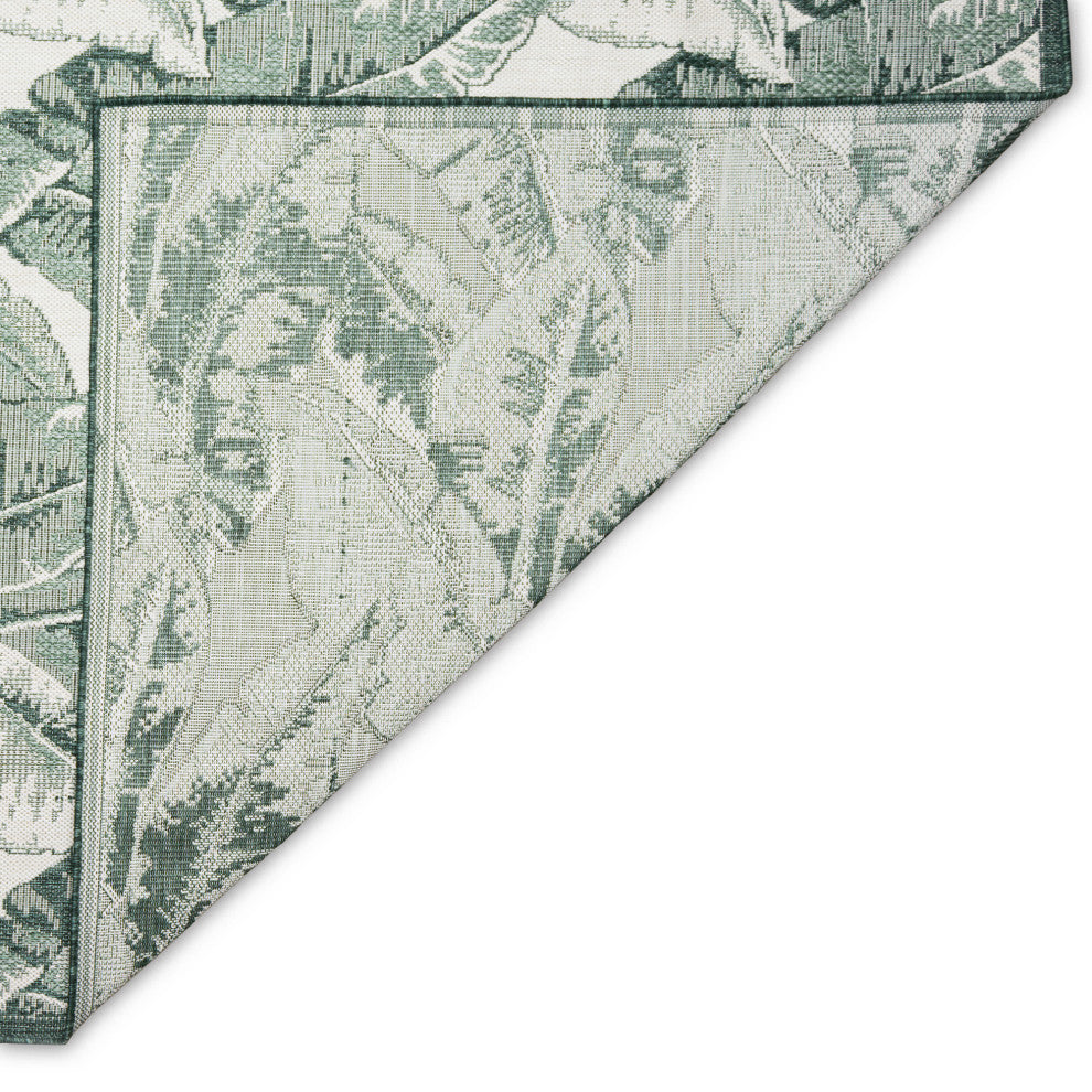 Malibu Fronds Indoor/Outdoor Rug, Green, 3'3"x4'11"