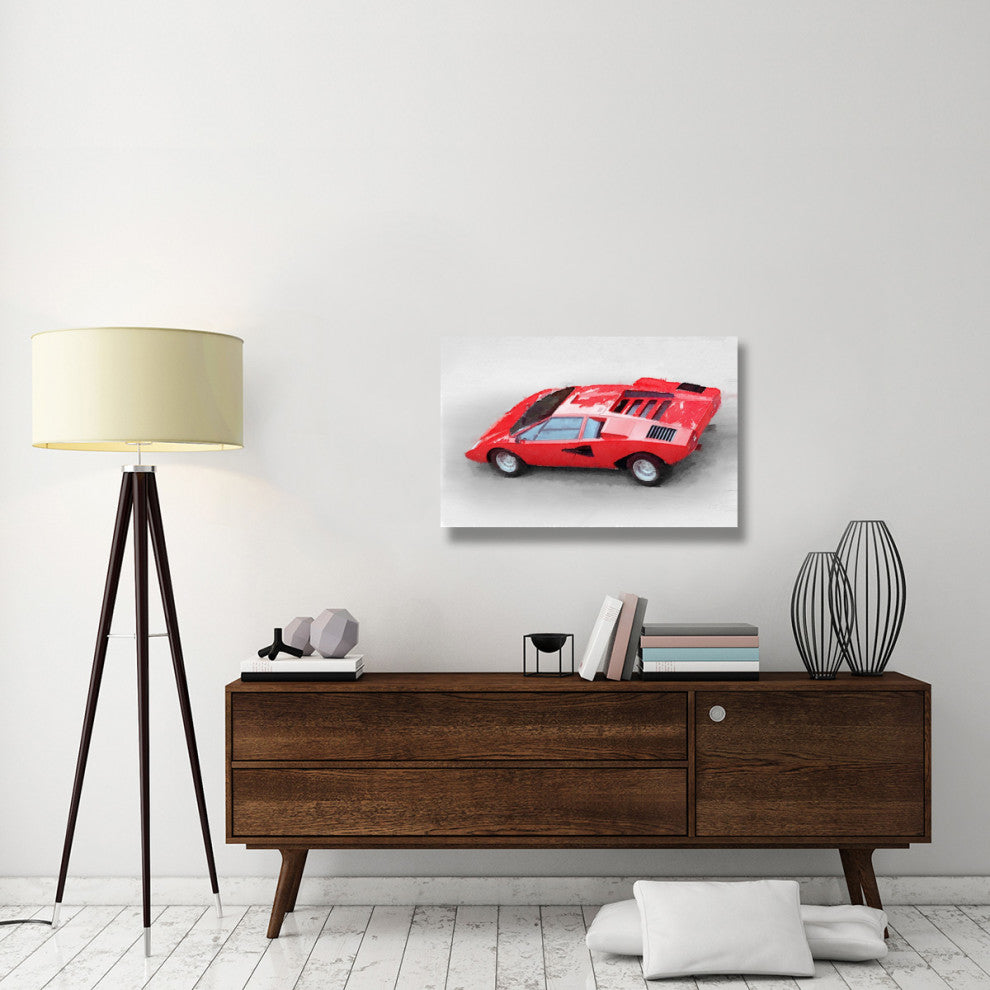 "1974 Lamborghini Countach Watercolor" Fine Art Print