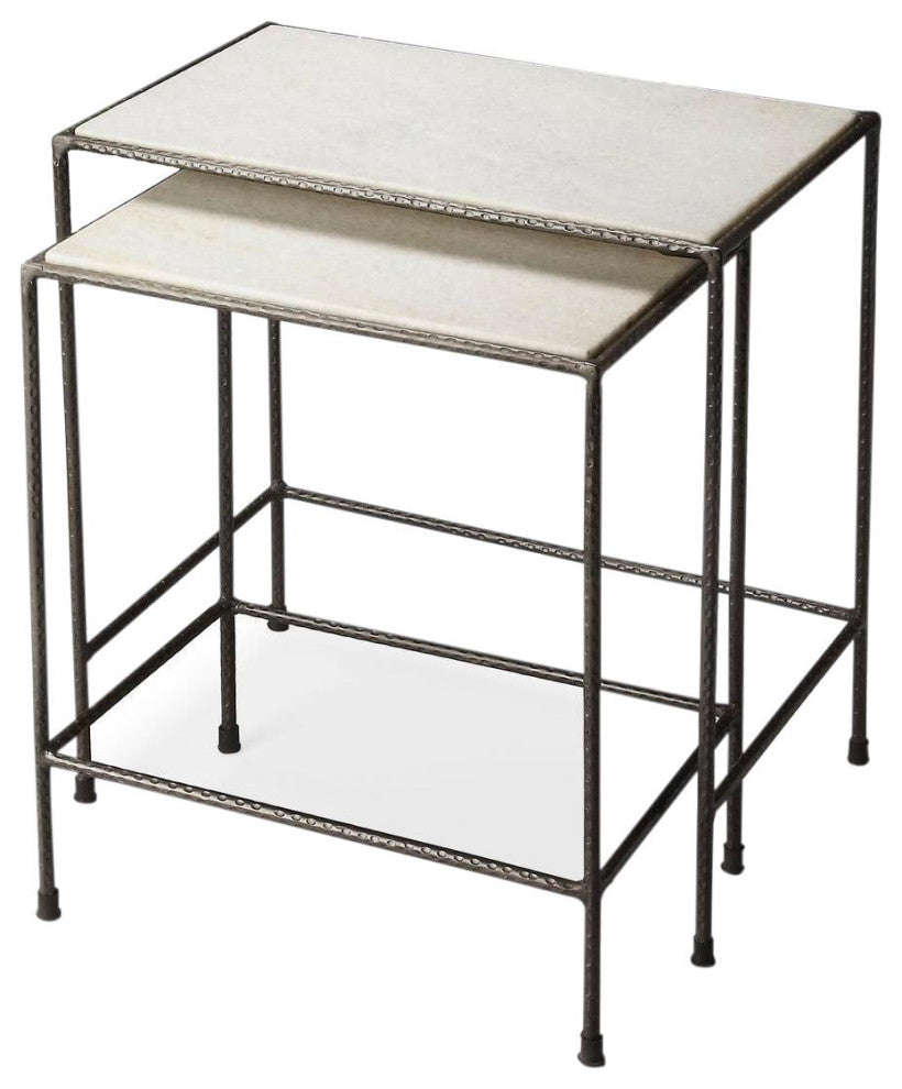 Stylish Carrera Nesting Side Tables