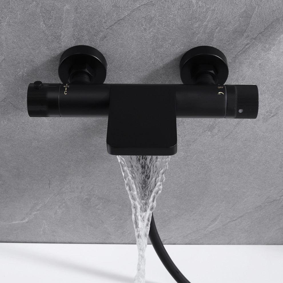 Waterfall Tub Faucet with 3 Settings Handheld Shower