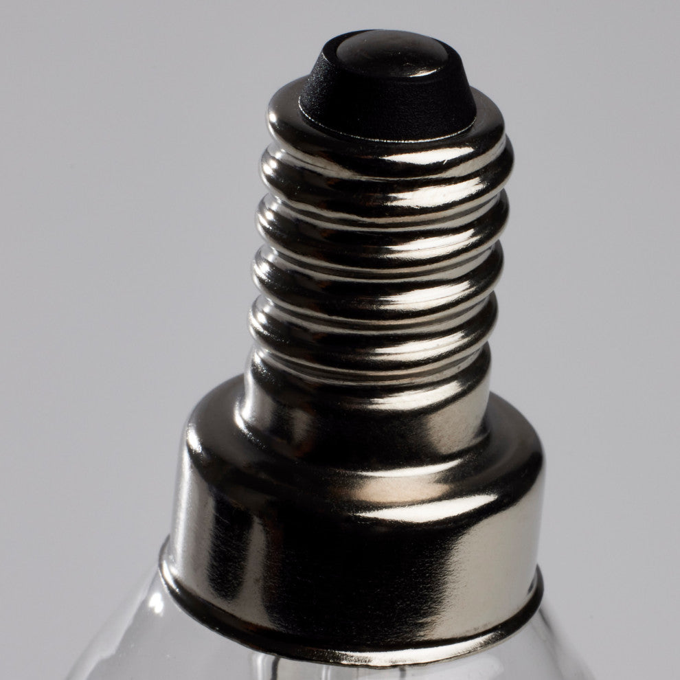 5.5W G16.5 LED, Clear, Candelabra Base, 90 CRI, 3000K, 120V