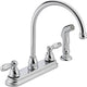 Peerless P299575LF Two Handle Kitchen Sink Faucet, Chrome Finish