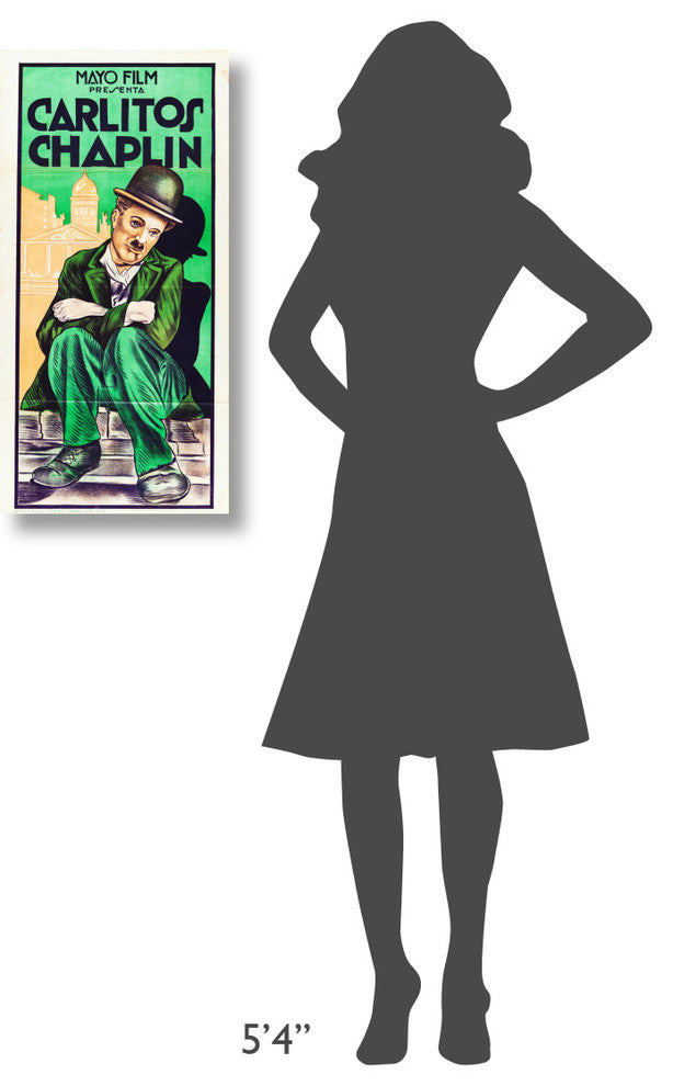 "Charlie Chaplin - Stock 1920" Canvas by Hollywood Photo Archive, 15x30"