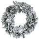 36-In. Mountain Pine Flocked Wreath