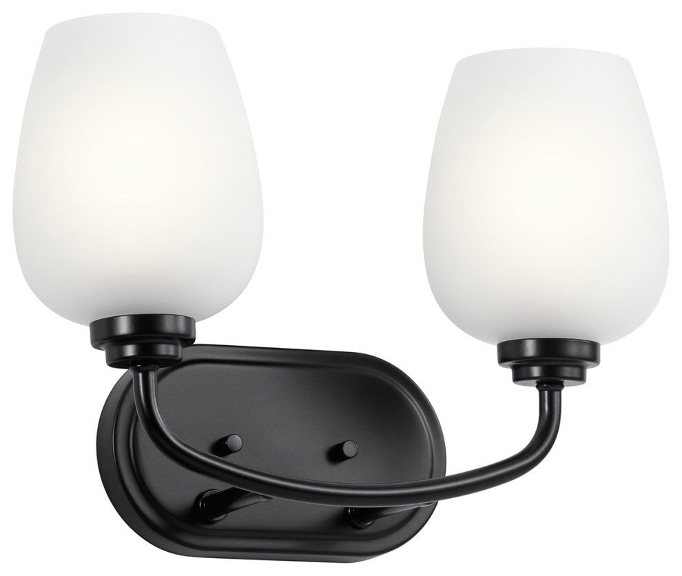Kichler Valserrano 2 Light Bath Light in Black