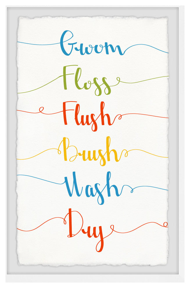 "Brush and Wash" Framed Painting Print, 8x12