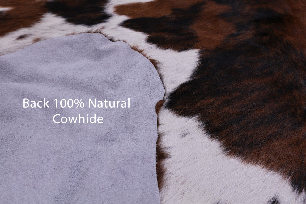 5' 9" X 5' 11" Salt and Pepper Natural Cowhide Rug C2014