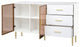 TATEUS 60" Modern Sideboard MDF Buffet Cabinet, White
