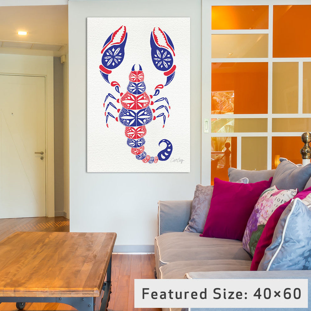"America Scorpion Artprint" by Cat Coquillette, 40x26x1.5
