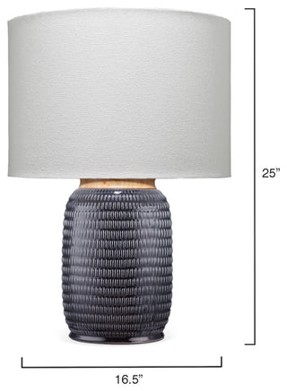 Graham Table Lamp, Dark Navy Ceramic
