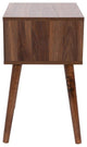 Hatfield One Drawer Wood Nightstand, Side Accent or End Table-Dark Walnut